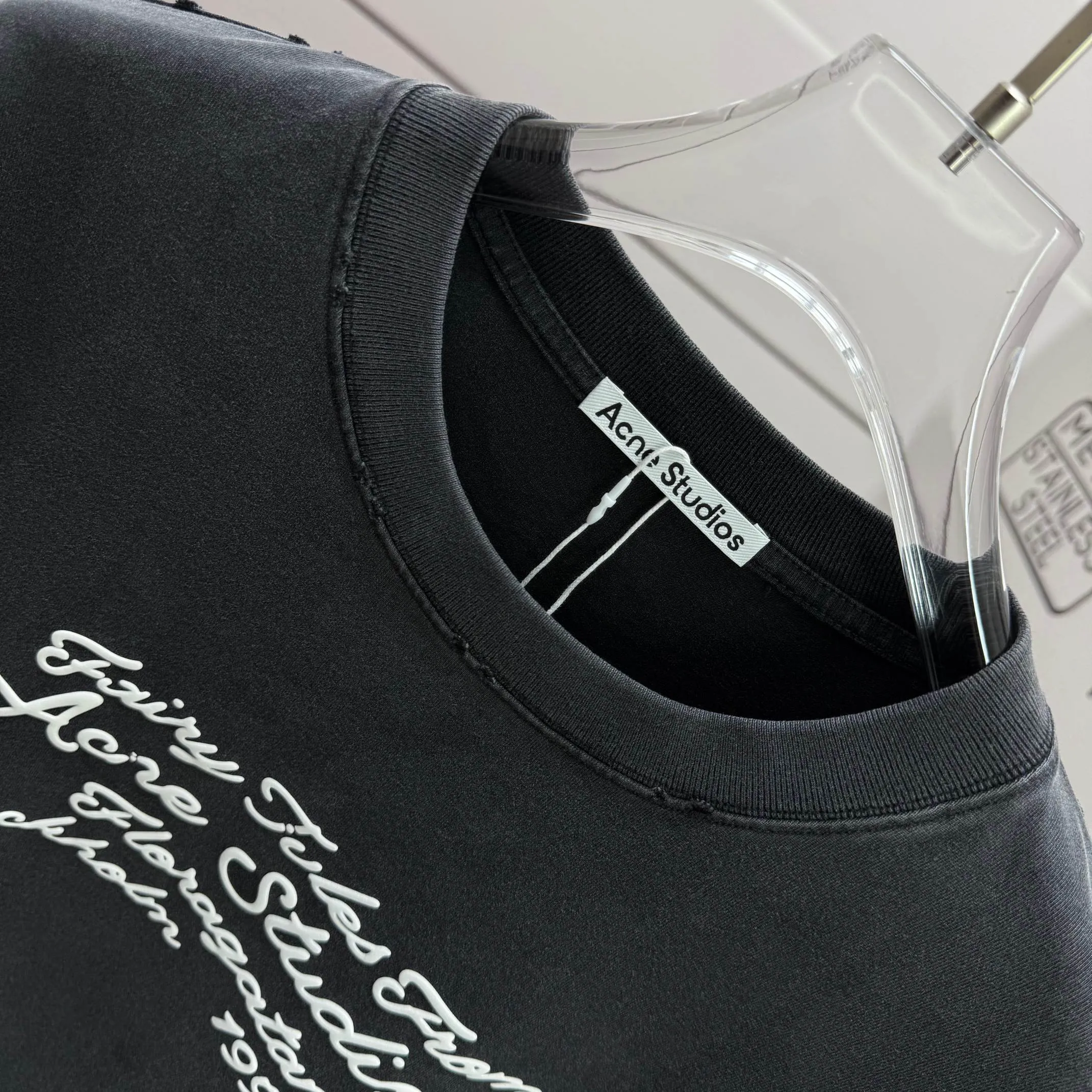 # 95 Acne studios * 2026 New Arrival tee Same Style : Size :S M L XL XXL Size： S （90-130 ） M （120-150 ） L （140-165 ） XL （160-180 ） XXL （180 ）